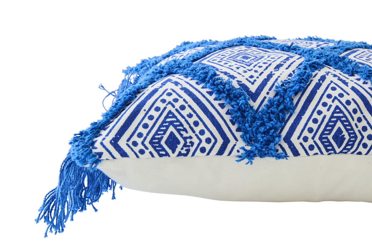 KISSEN ORIENTALISCHES BW Blau - Blau, Textil (45/45cm) - J-Line