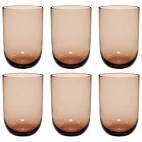 LONGDRINKBECHER Like Glass Clay 385 ml 6er Set - Braun, Glas (0.385L) - like.Villeroy & Boch