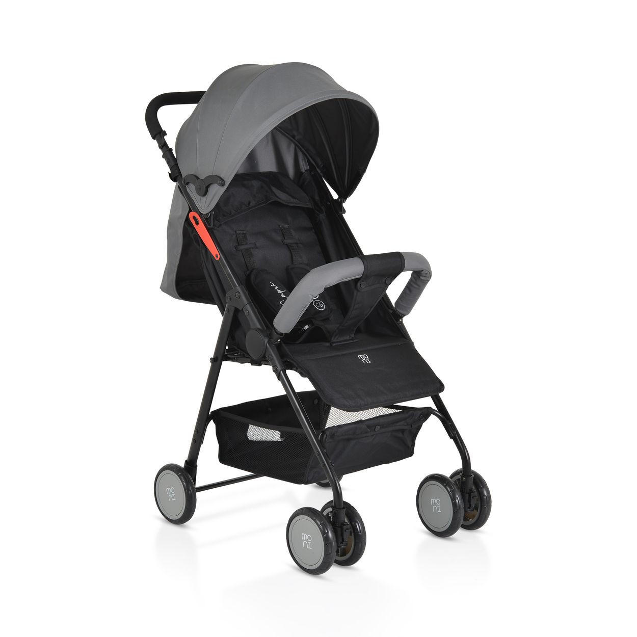 KINDERWAGEN Capri grau Sicherheitsgurt, Rückenlehne verstellbar - Grau, Metall (75/48/100cm) - Moni