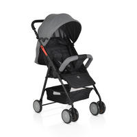 KINDERWAGEN Capri grau Sicherheitsgurt, Rückenlehne verstellbar - Grau, Metall (75/48/100cm) - Moni