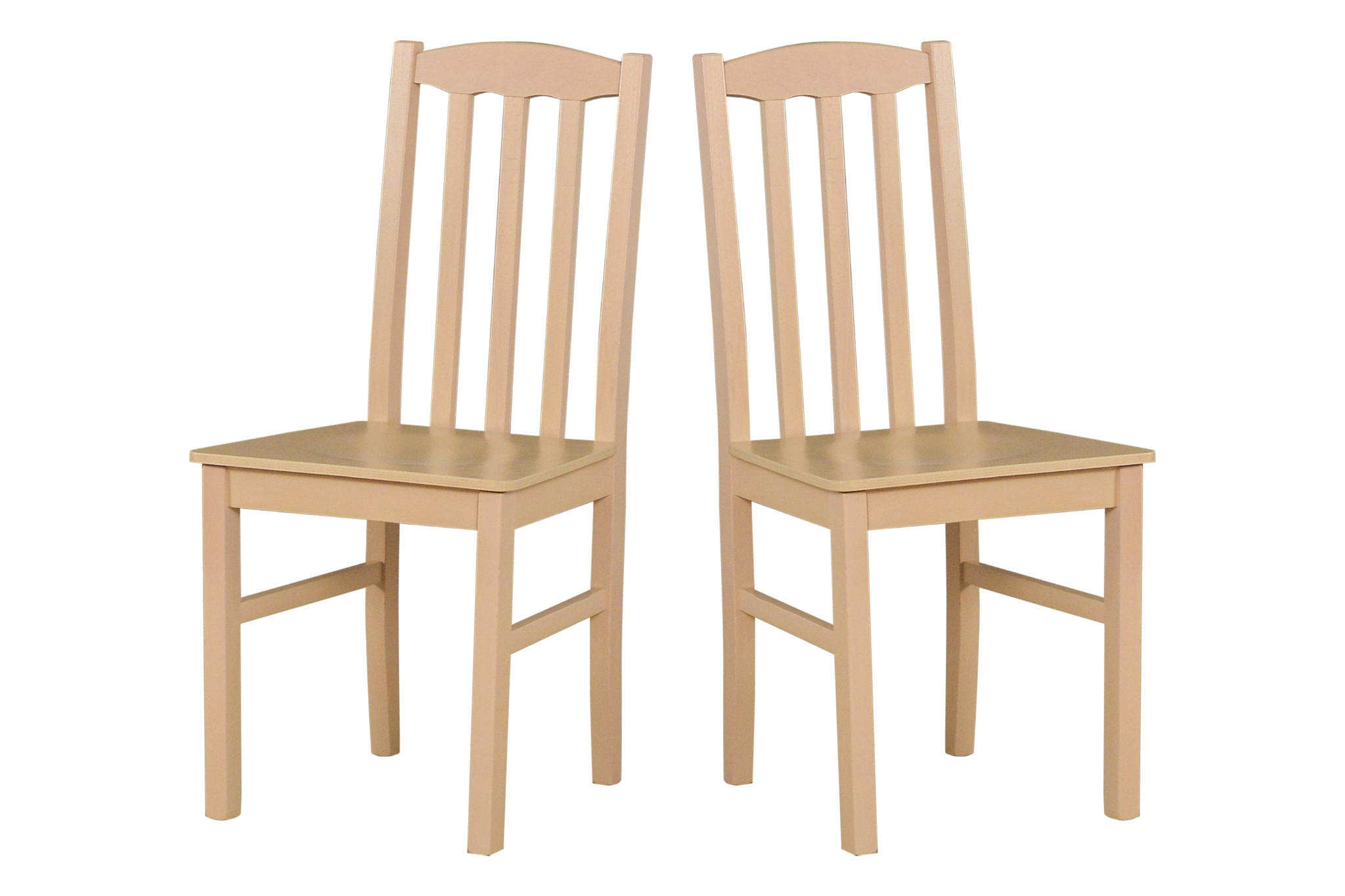 STUHL 2er Set BOS 12 D, sonoma - Sonoma Eiche, Holz (43/94/40cm) - Leaf Design