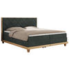 BOXBETT CAICOS 140/200 - Dunkelgrau Struktur - H4 - Dunkelgrau, Holz/Textil (140/200cm) - MKS