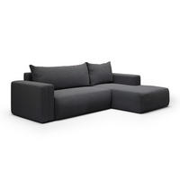 ECKSOFA Bliss 3 Sitzplätze Dunkelgrau - Grau, Holz (268/163cm) - Petits-meubles