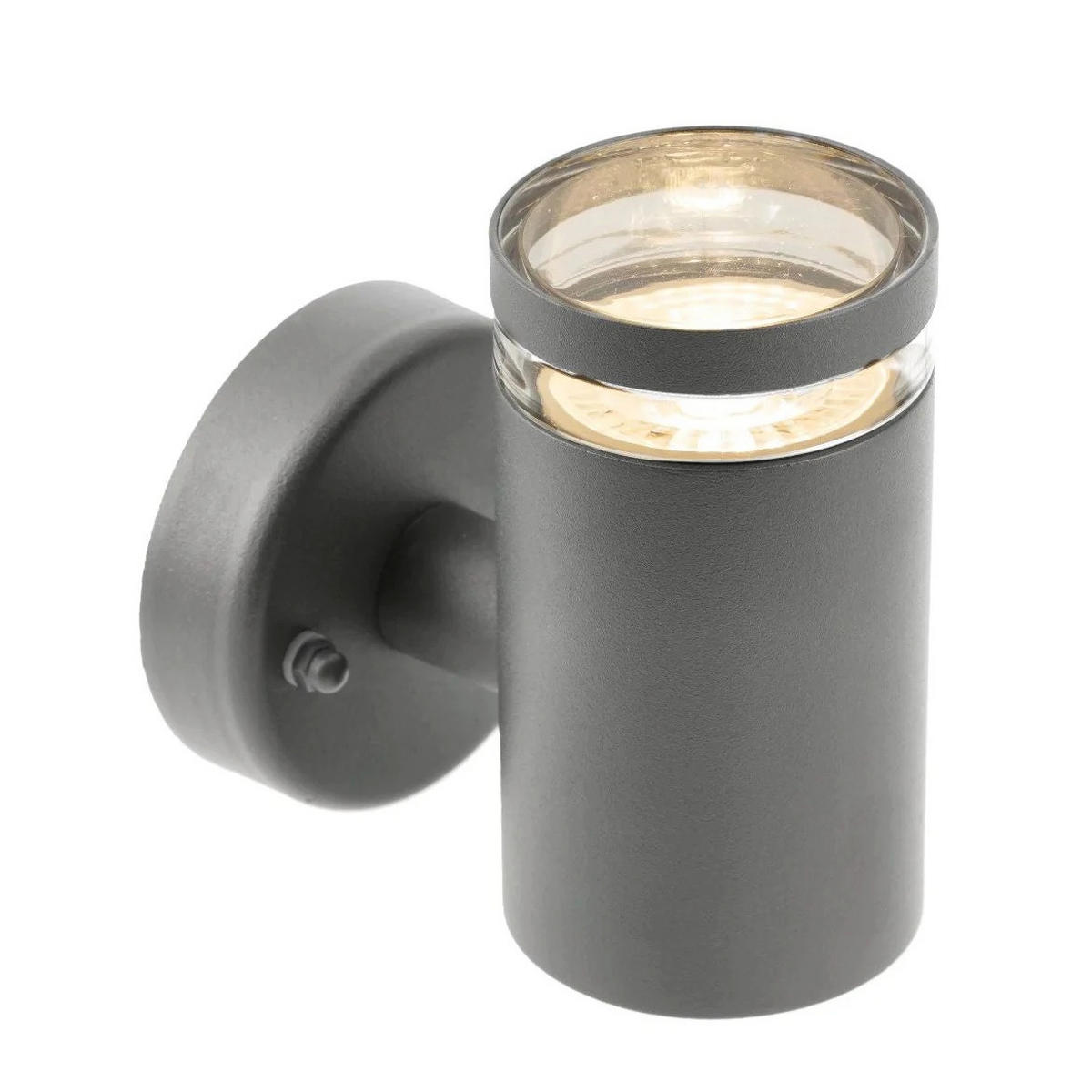 AUSSENWANDLEUCHTEE Dunkelgrau GU10 - Dunkelgrau, Metall (7.6/11.2/10.5cm) - CGC Europe