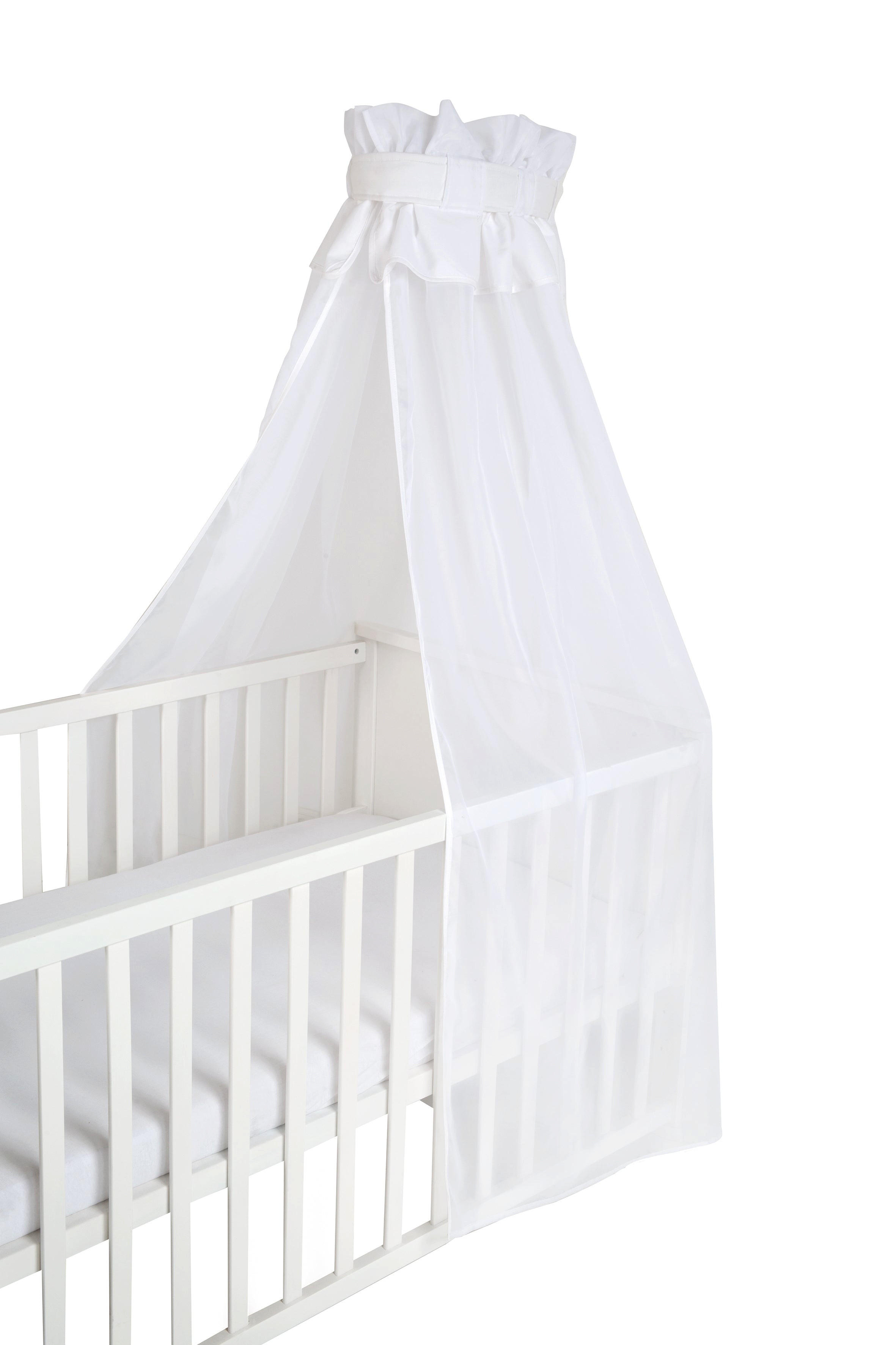 BETTHIMMEL weiß - Weiß, Textil (250/160/0.5cm) - Roba
