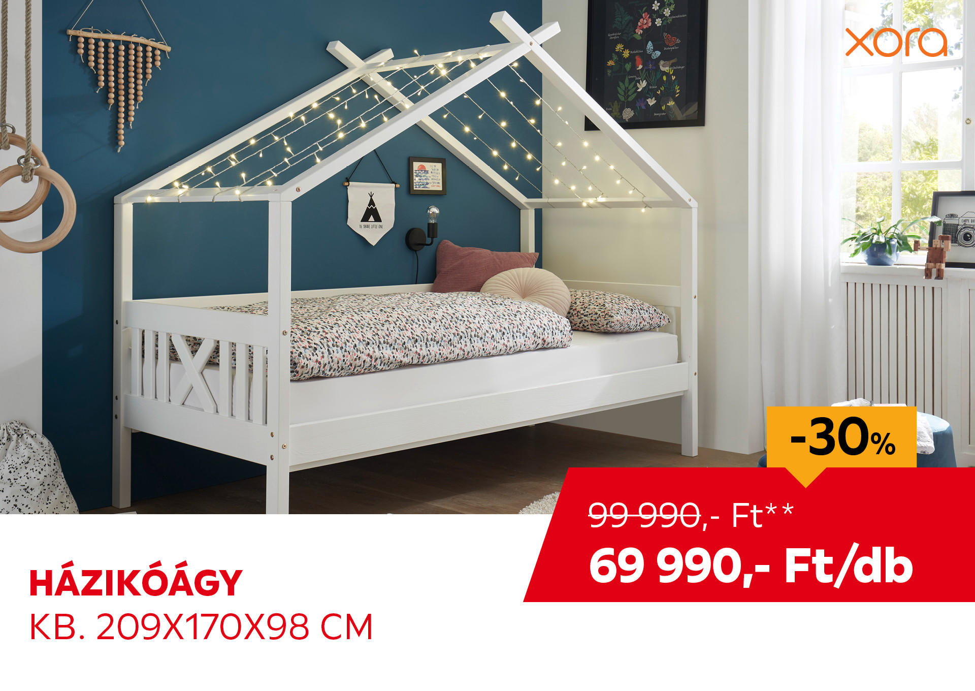 HÁZIKÓÁGY kb. 209 x 170 x 98 cm Kiemelt termék 99990 Ft.- helyett 69990 Ft.-