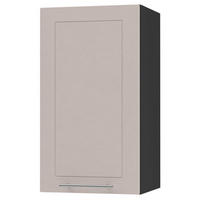 KÜCHENHÄNGESCHRANK Kvantum W2/40 Schwarz / Kaschmir Matt 40 / 32,5 / 72cm - Kaschmir/Schwarz, Holz/Holzwerkstoff (40/72/32.5cm) - Feldmann-Wohnen
