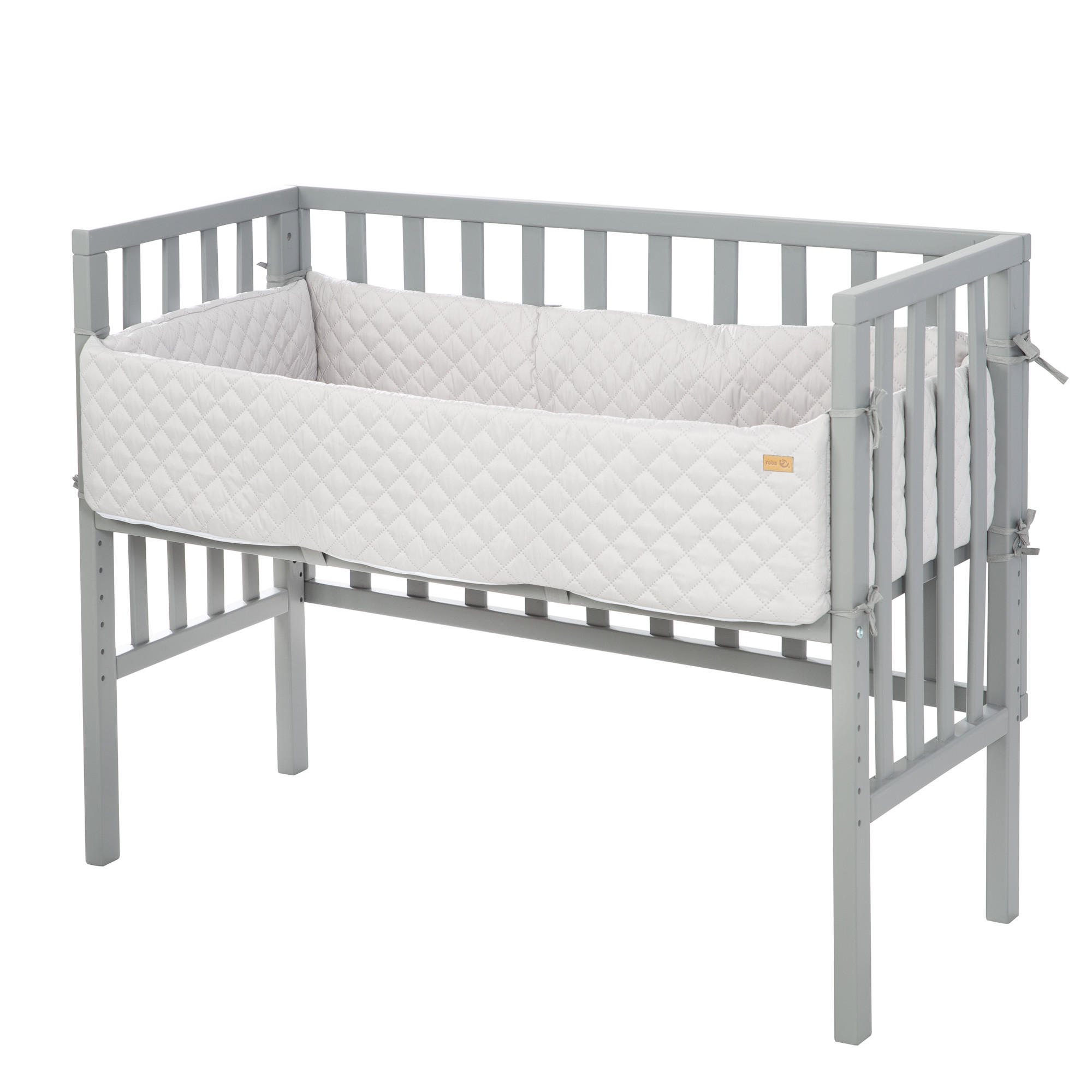 BEISTELLBETT roba Style grau 2in1 Set 90 x 45 cm - Taupe/Grau, Holzwerkstoff (45/90cm) - Roba