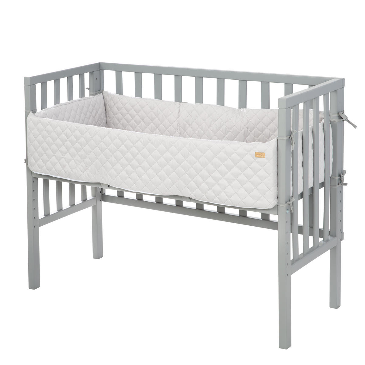 BEISTELLBETT roba Style grau 2in1 Set 90 x 45 cm - Taupe/Grau, Holzwerkstoff (45/90cm) - Roba