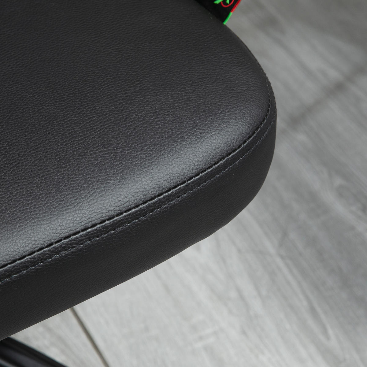 BÜROSTUHL Schreibtischstuhl Drehstuhl höhenverstellbarer ergonomisch Schwarz - Schwarz, Metall (54.5/87/48.5cm) - Vinsetto