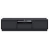 TV-MÖBEL Evo Schwarz 154 cm - Schwarz/Graphitfarben, Holzwerkstoff (154/39.4/39cm) - Selsey