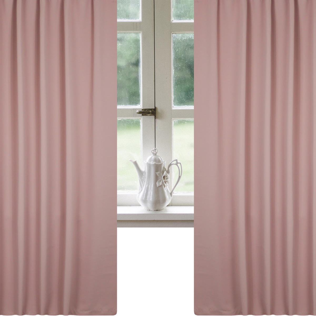 VERDUNKELUNGSVORHANG Kräuselband 140/175 cm Rosa - Rosa, Textil (140/175cm) - TiborTex