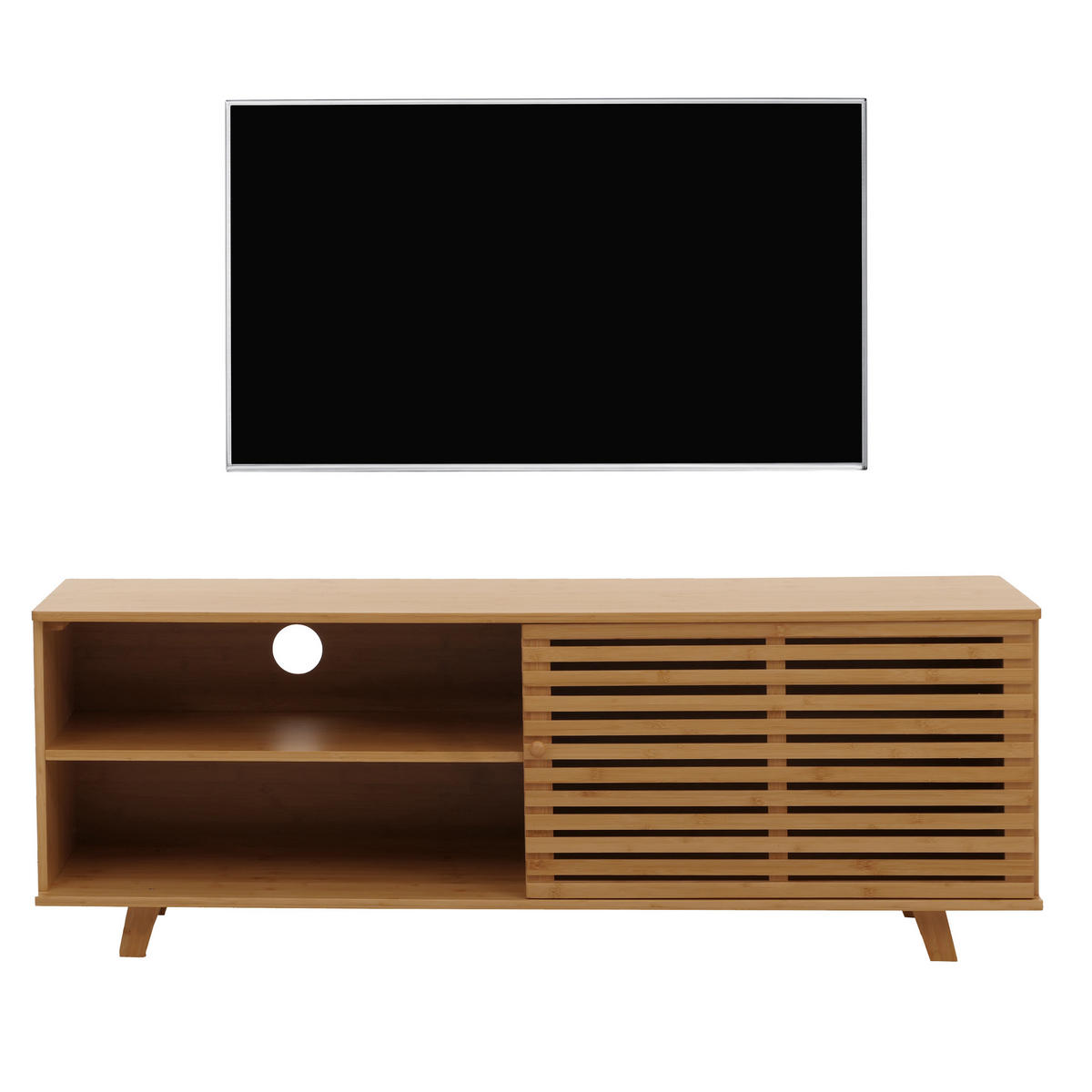 TV-RACK hnedý - hnedá, drevo (140/50/40cm) - MCW