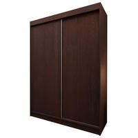 ŠATNÍ SKŘÍŇ S POSUVNÝMI DVEŘMI SOFIA, 150/216/61 cm 2dveřová, dekor wenge - barva Wenge, kompozitní dřevo (150/216/61cm) - MASSENO