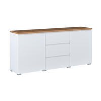 SIDEBOARD Liko Weiß und Holz - Weiß, Holzwerkstoff (150/67.9/34.5cm) - Petits-meubles