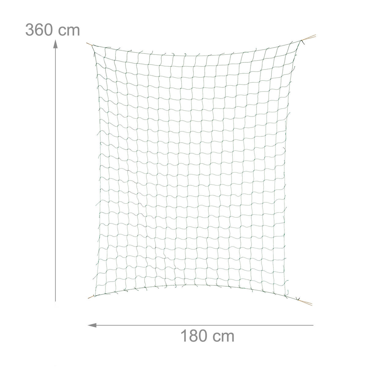 RANKNETZ - Grün, Kunststoff (360/180/0.1cm) - Relaxdays