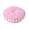 BODENKISSEN rosa, Punkte & Streifen ? 43/7 cm - Rosa, Textil (43/43/7cm) - Homescapes