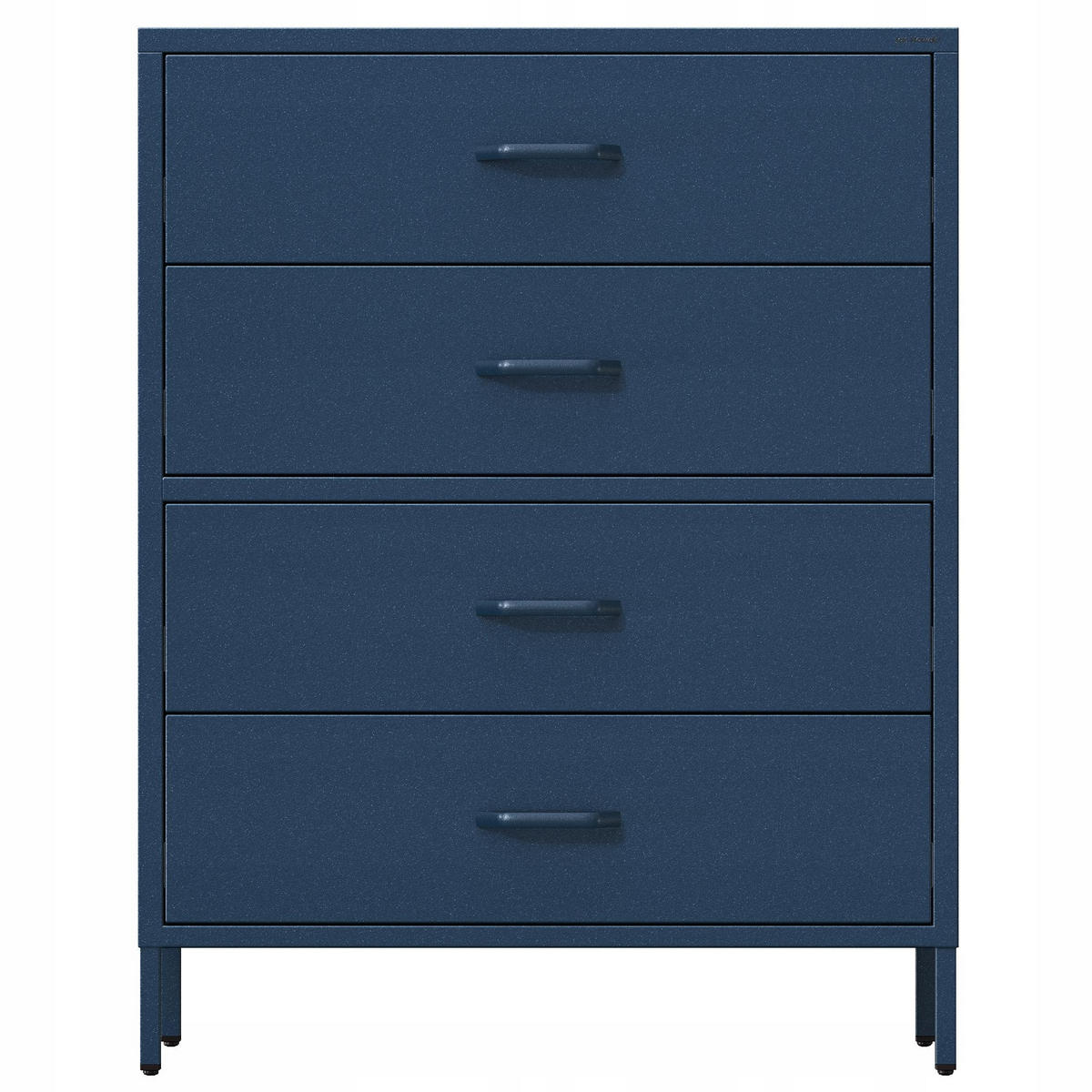 SCHUBLADENKOMMODE CARLA 101.5x80x40 cm - Dunkelblau, Metall (80/101.5/40cm) - Jan Nowak