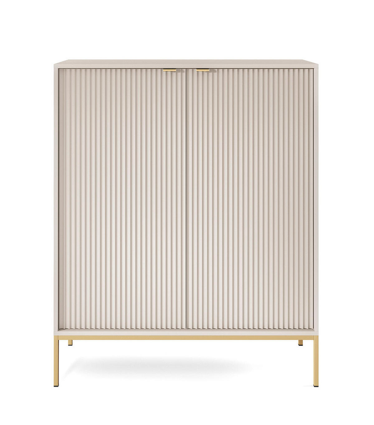 HIGHBOARD Nova Kaschmir / Gold 104 / 39 / 125cm - Kaschmir/Goldfarben, Holz/Holzwerkstoff (104/125/39cm) - Feldmann-Wohnen