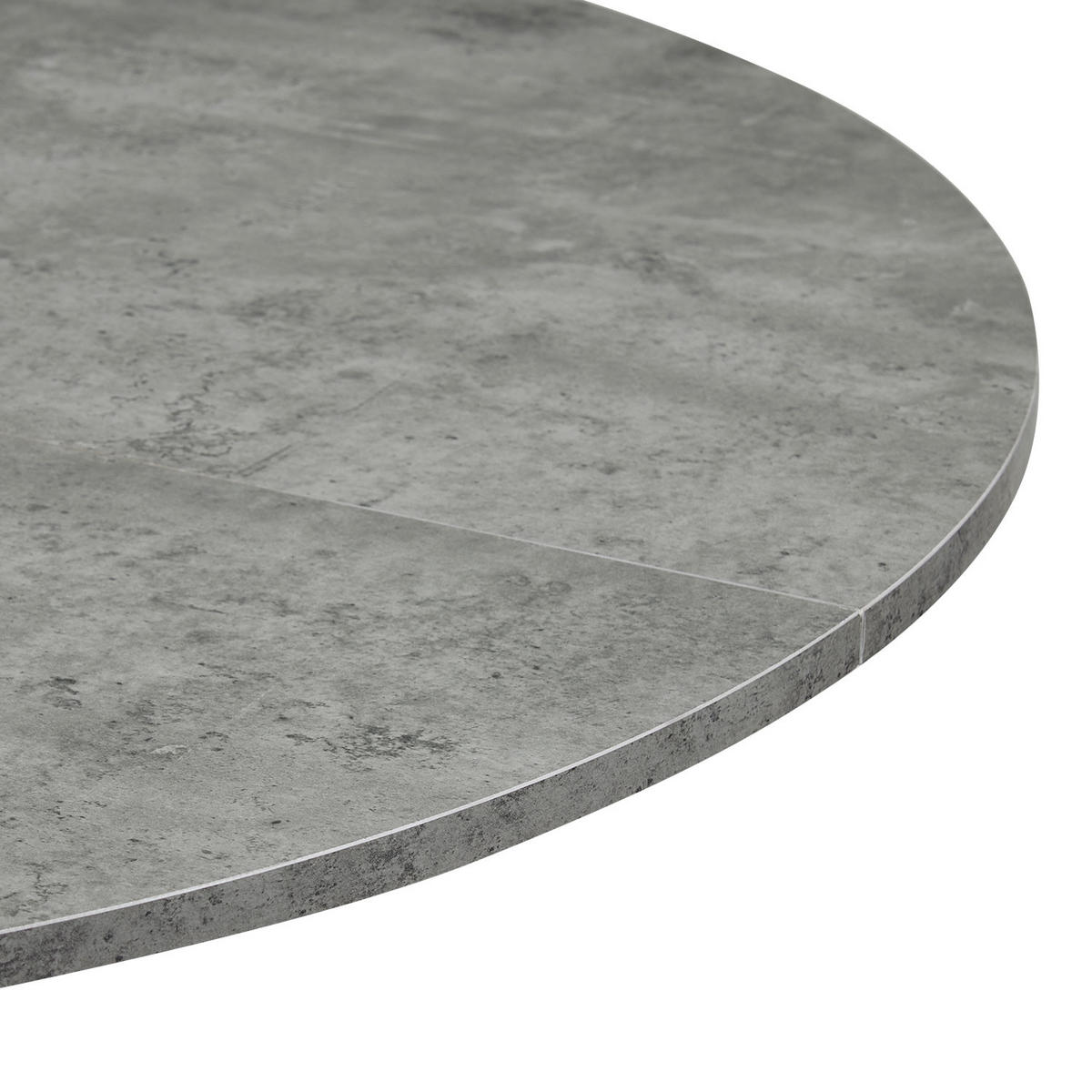 ESSTISCH NOA Beton, 110/110/76 cm - Weiß/Grau, Holzwerkstoff/Metall (110/110/76cm) - B&D Home
