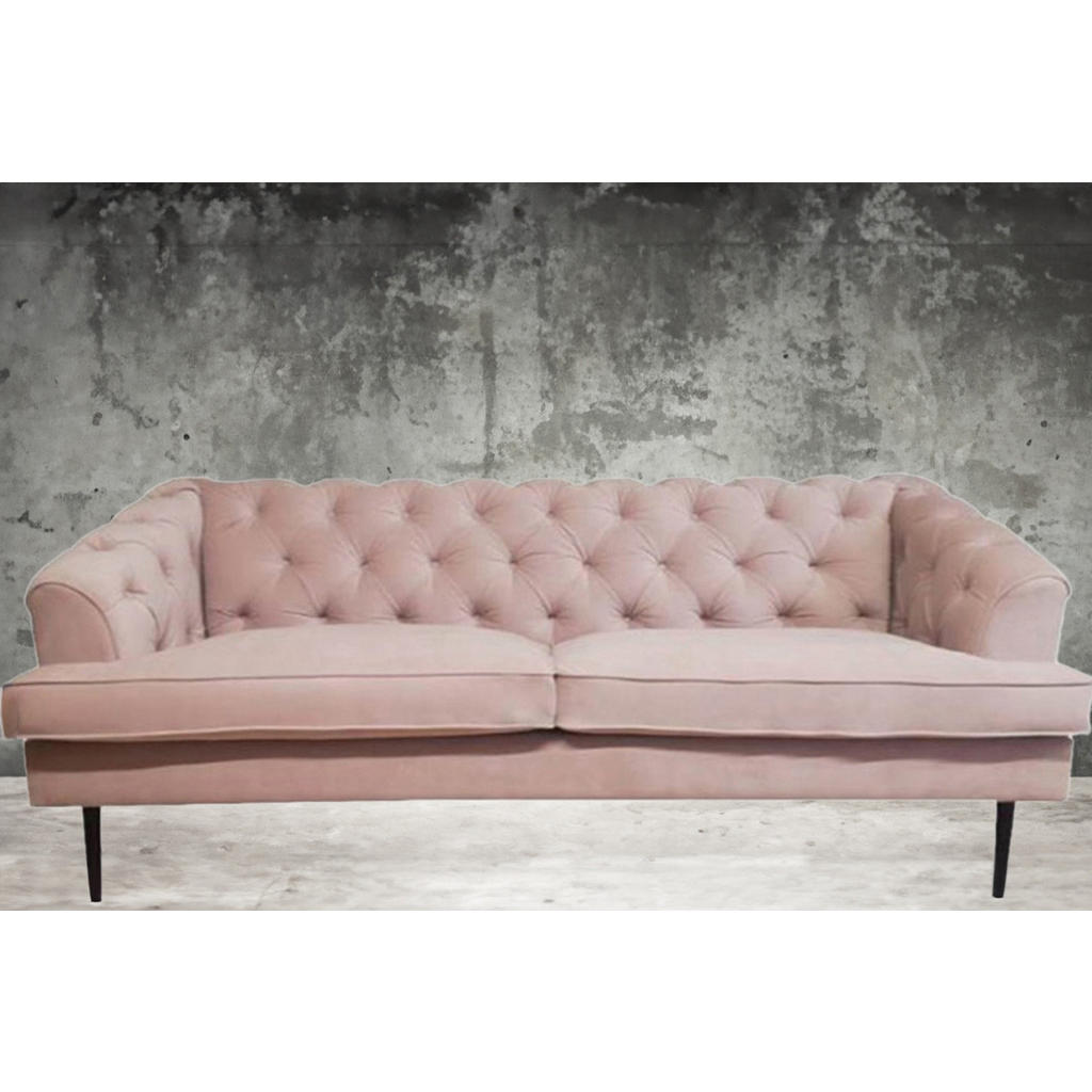 Thumbnail - Kawola Sofa, Rosa, Textil, 3-Sitzer, Füllung: Schaumstoff, 223x82x94 cm, Wohnzimmer, Sofas & Couches, Sofas