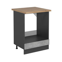 Anthrazit/Grau, Holzwerkstoff (60/81.6/60cm) - Vicco