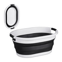 KÔŠ na prádlo - viacfarebná, plast (61/27.5/44cm) - Relaxdays