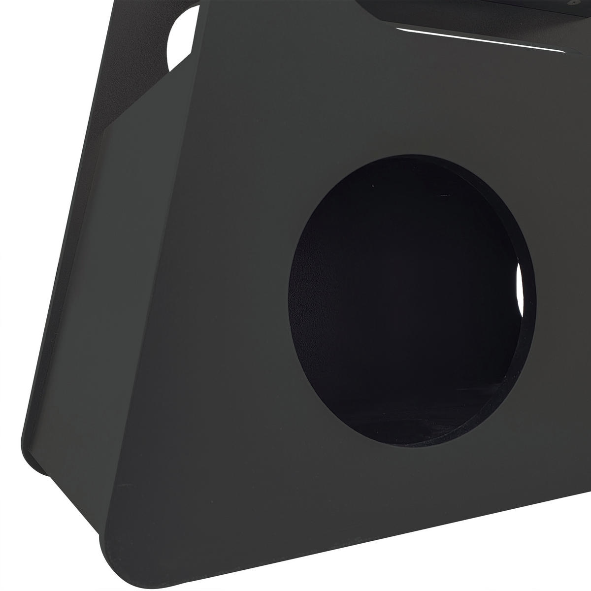 BEISTELLTISCH 81/33/51,5 cm schwarz aus MDF und Spanplatte mit Rollen - Schwarz, Holzwerkstoff (81/33/51.5cm) - OKWISH