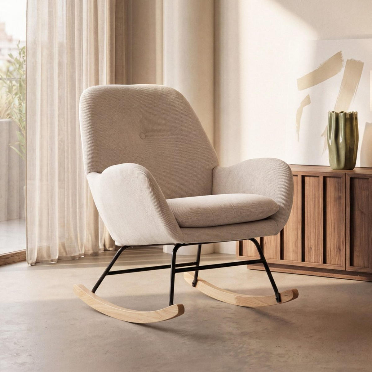 STILLSTUHL Becca Beige 67 cm x 88 cm - Beige, Textil (67/88/70cm) - Klast Home