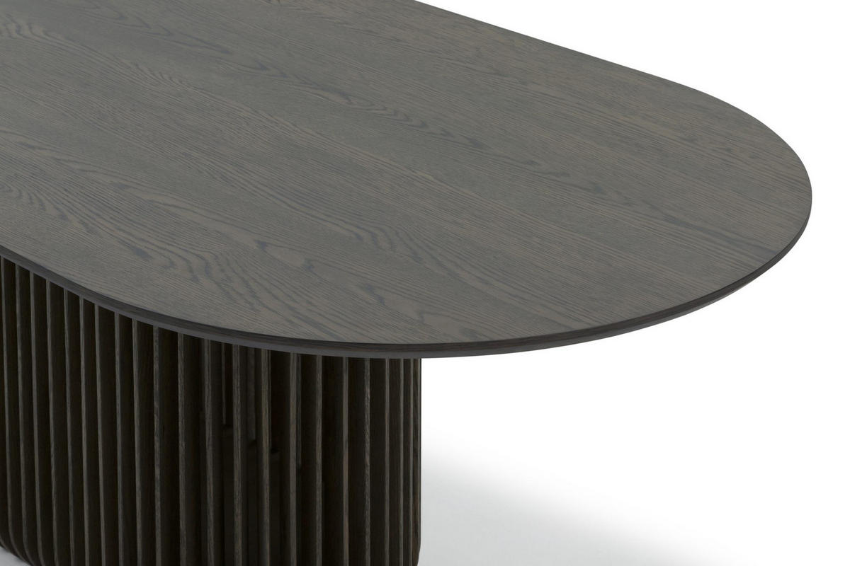 ESSTISCH Franz, Braune Massiveiche - Braun, Holz (220/105/76cm) - WOODEK