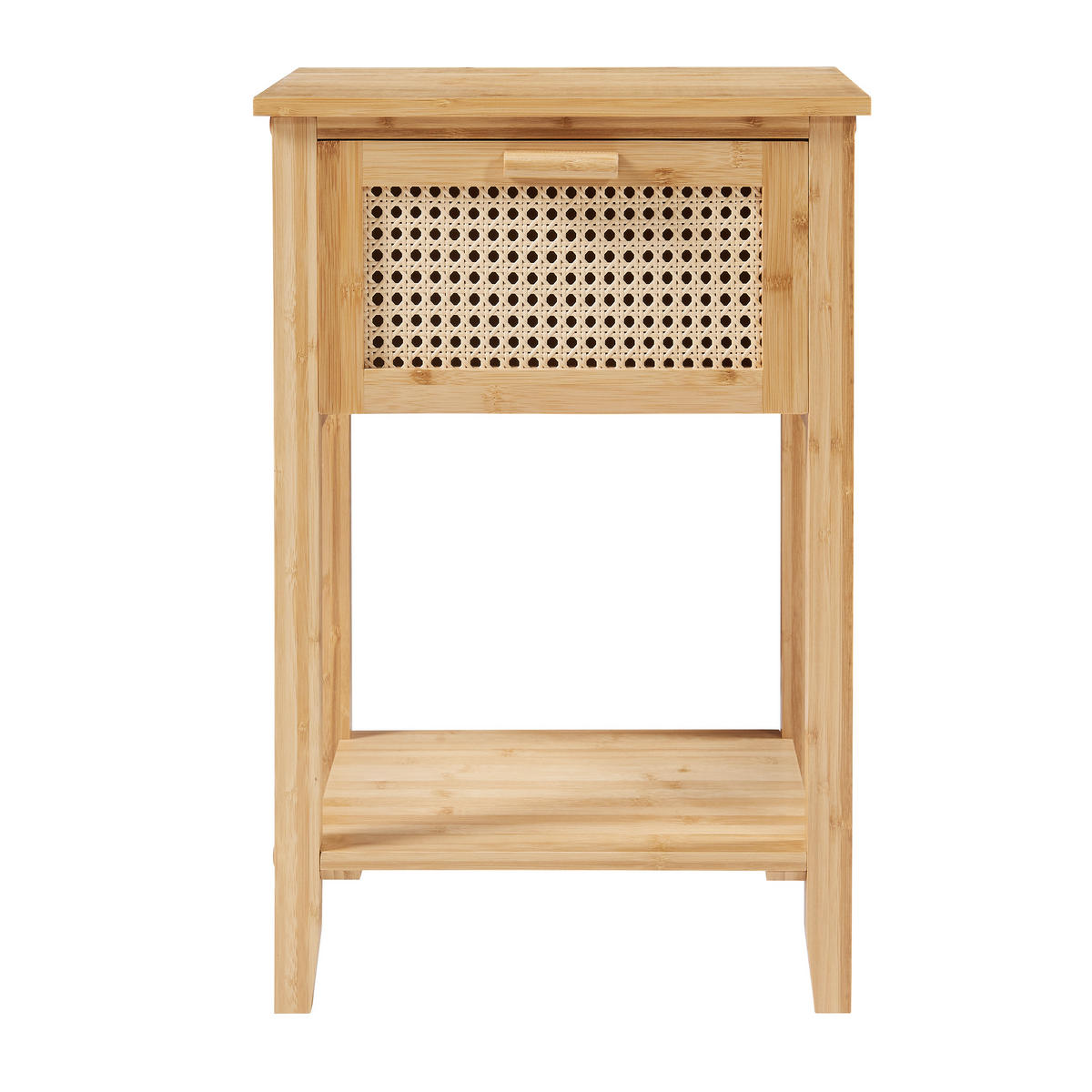 NACHTSCHRANK Leirfjord - Naturfarben, Holz (40/60/35cm) - [en.casa]