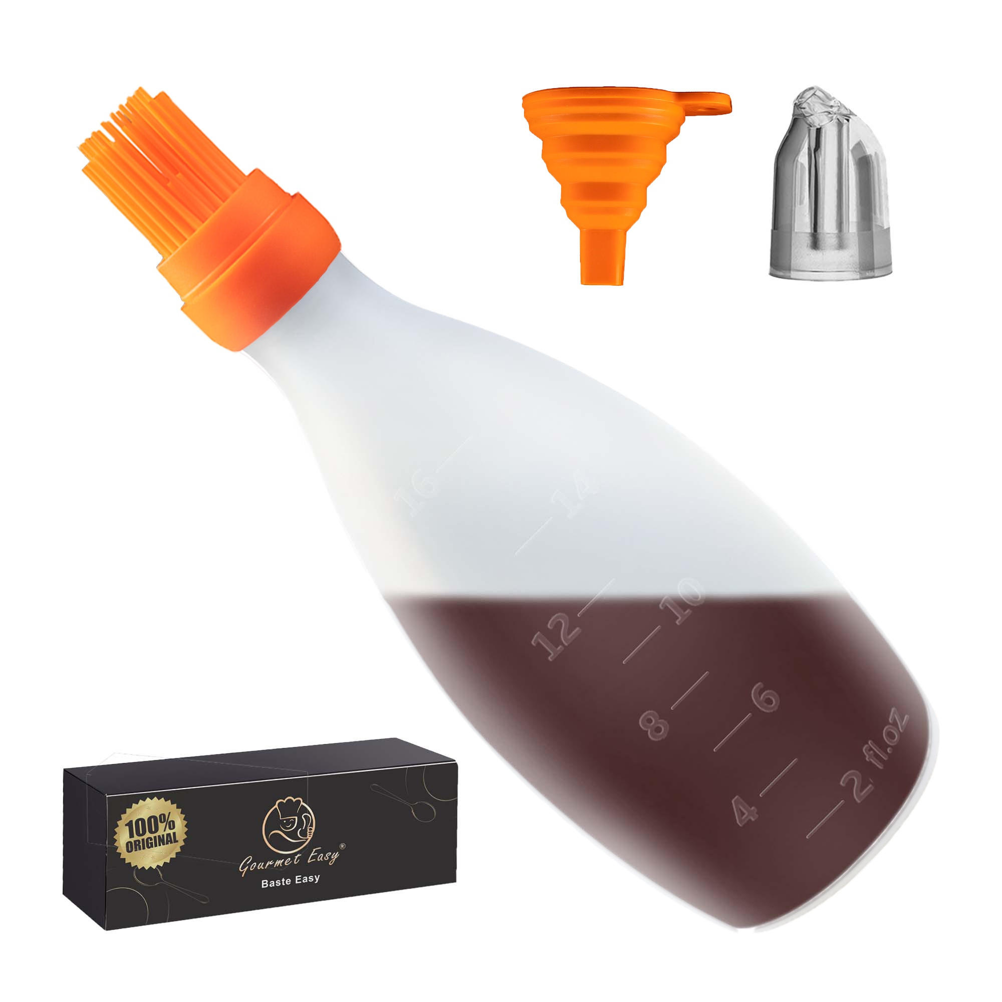 Gourmet Easy Silikonpinsel Orange 8.13 cm