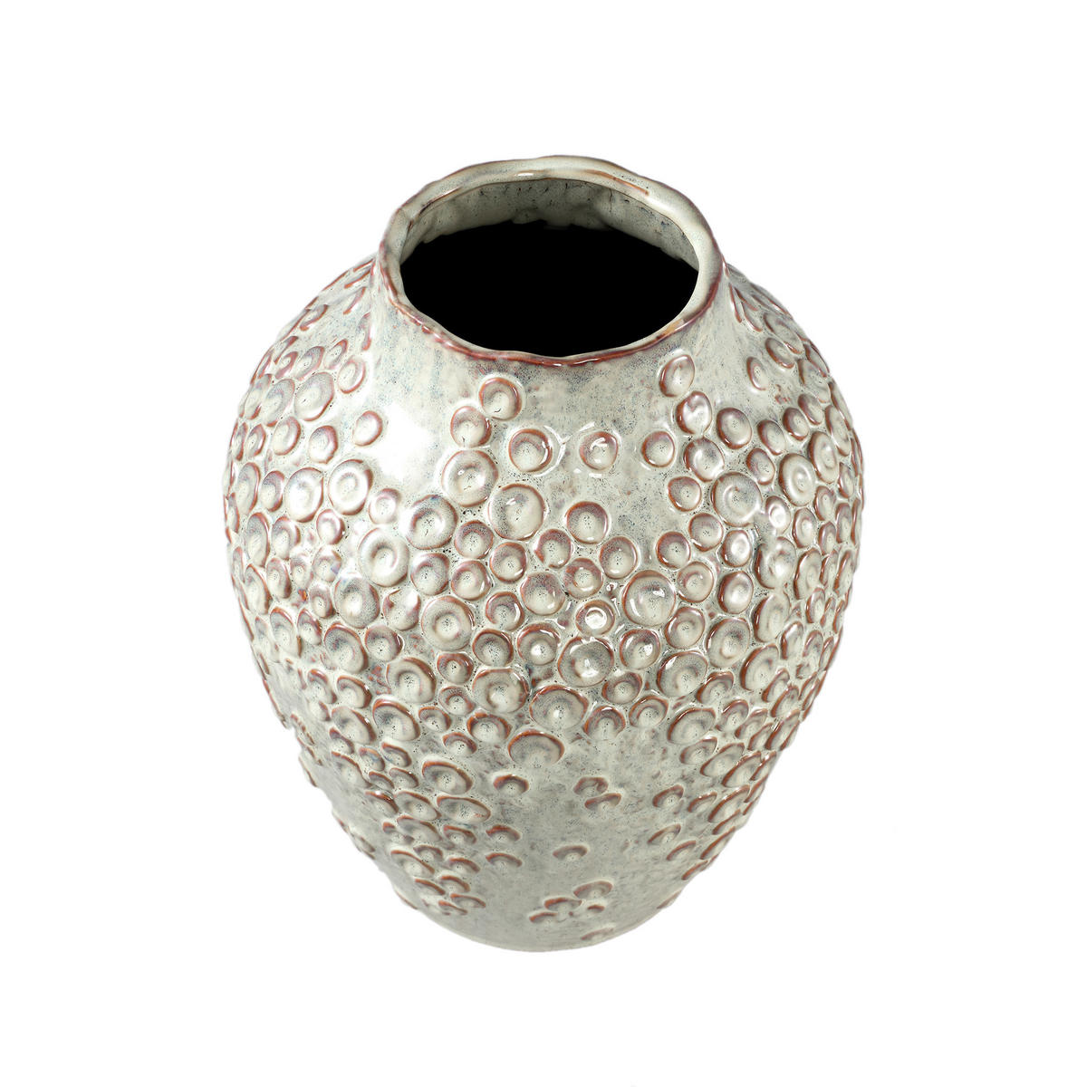 TOPF Avis Beige 26/26/35cm - Beige, Keramik (35cm) - PTMD Collection