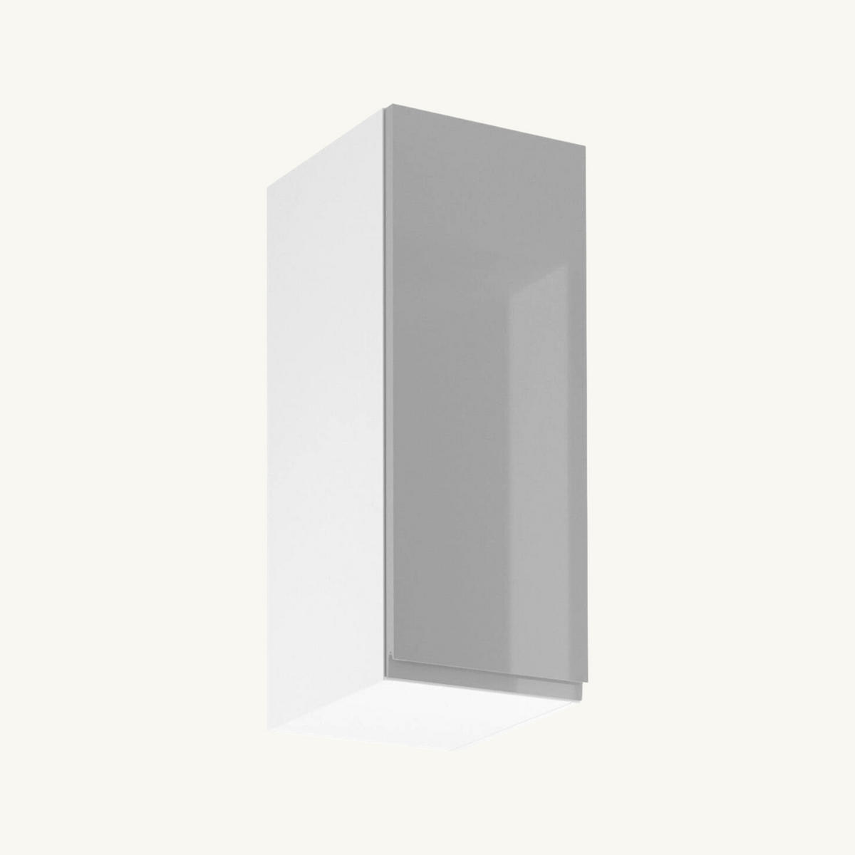 ECKKÜCHE 300x140 cm Glanzia – KU-S09 – Grau – Hochglanz - Grau, Holzwerkstoff (300/212/140cm) - hi-markt