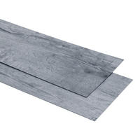 VINYLBODEN 5m²/36-TLG. selbstklebend PVC - Dunkelgrau, Kunststoff (0.2/91.5/15.2cm) - Livingandhome