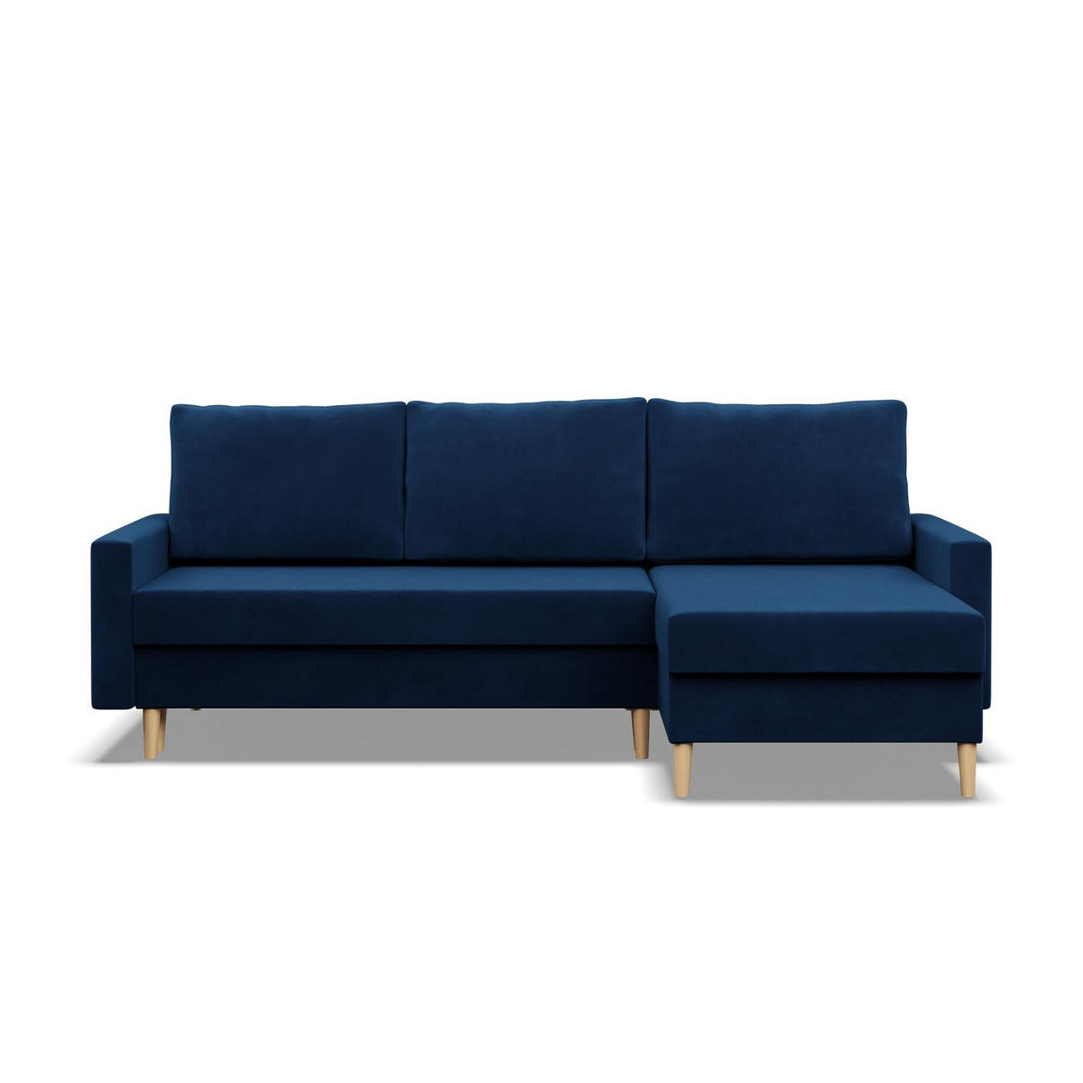 ECKSOFA MIT SCHLAFFUNKTION BLANK, Dunkelblau - Blau, Textil (223/140cm) - Mebligo