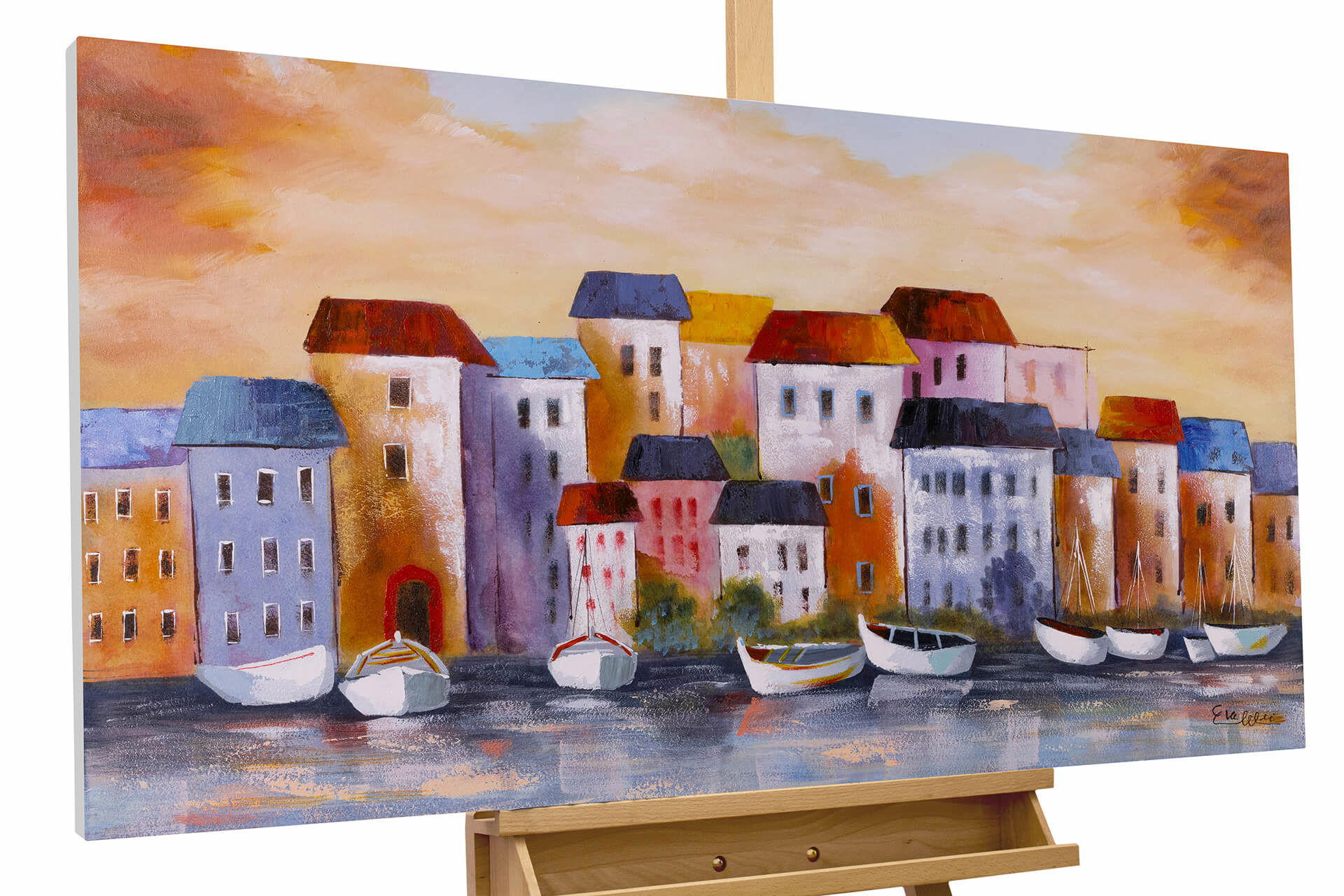 ACRYLBILD HANDGEMALT 120/60 cm - Multicolor, Holz/Textil (120/60cm) - KUNSTLOFT