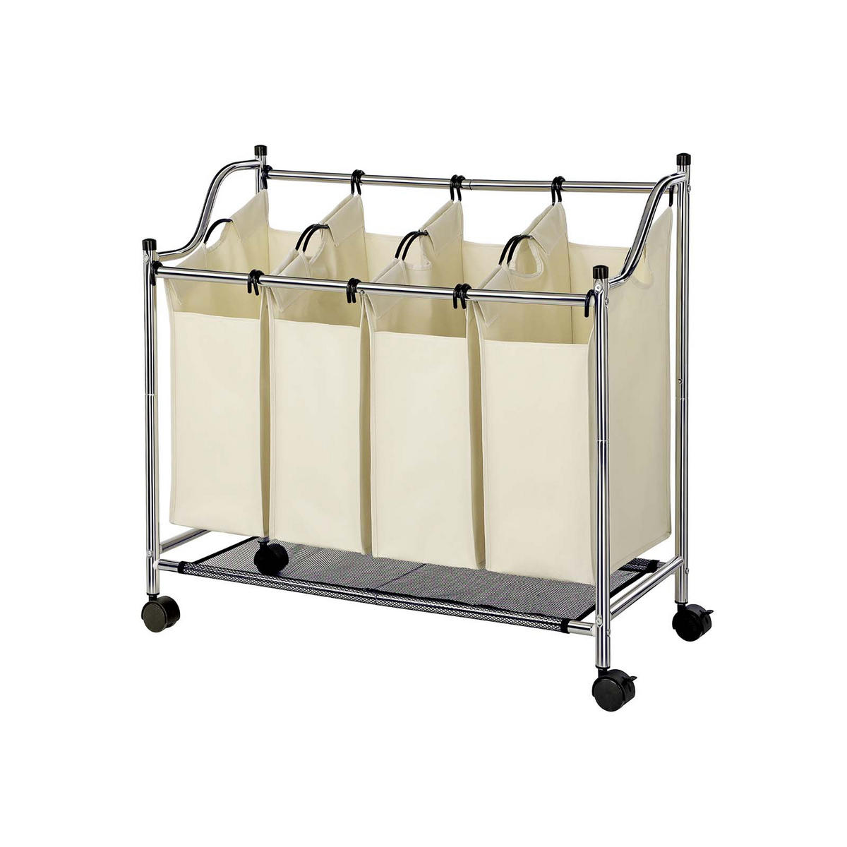 WÄSCHEKORB - Beige, Textil (38.5/81/87.5cm) - Hansiro
