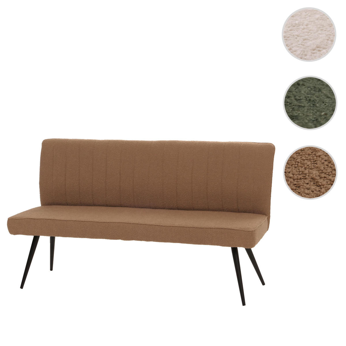 SITZBANK Braun - Braun, Textil (160/90/60cm) - MCW