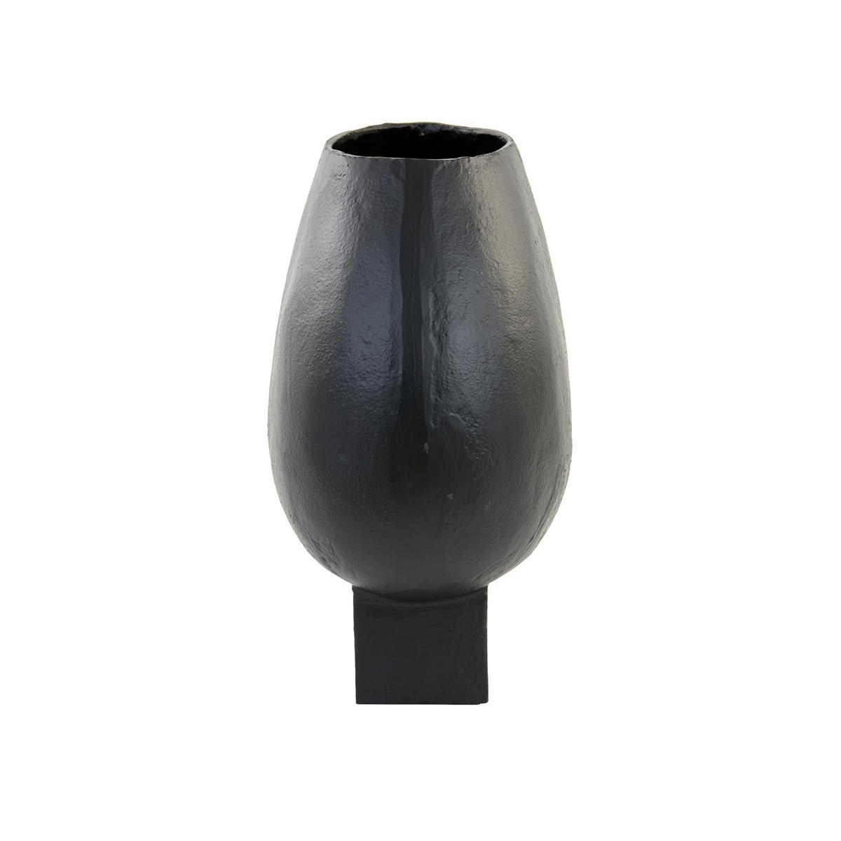 VASE Partida Schwarz 34/21/40 cm - Schwarz, Metall (40cm) - Light & Living