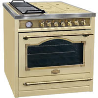 ELEKTRO-STANDHERD mit InduktionskochfeldHC 93655 IElfEm, Elfenbein, 90 cm - Beige, Metall (90/90/60cm) - Kaiser Küchengeräte