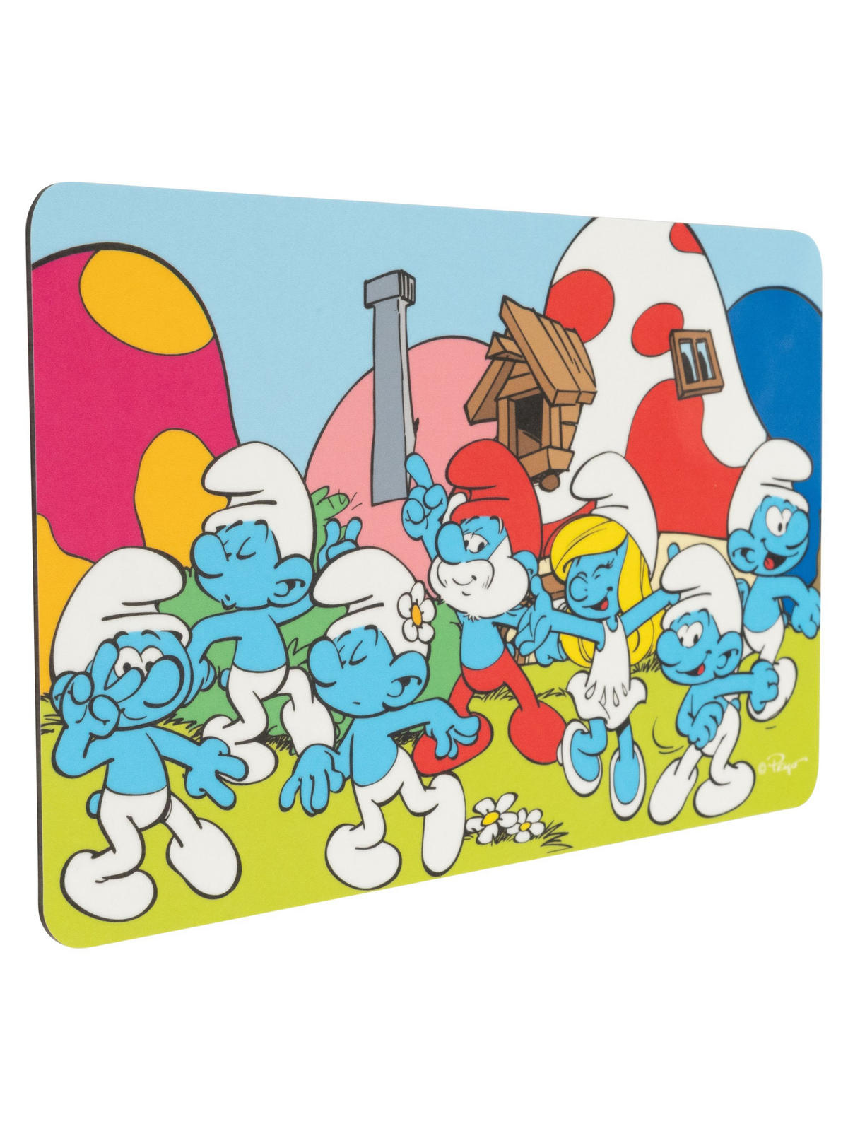 BRETTCHEN Die Schlümpfe Schlumpfhausen Mehrfarbig 14,5 x 23,5 cm - Multicolor, Kunststoff (14.5/23.5cm) - United Labels