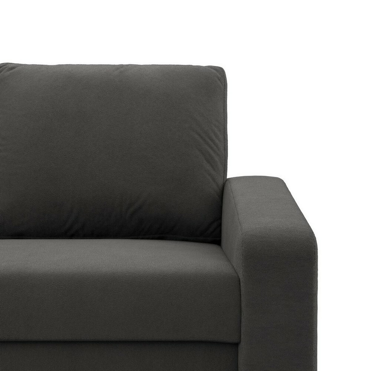 SOFA Neo mit abgeschrägter Armlehnen grau - Grau, Textil (148/90/87cm) - SIMKAM Furniture