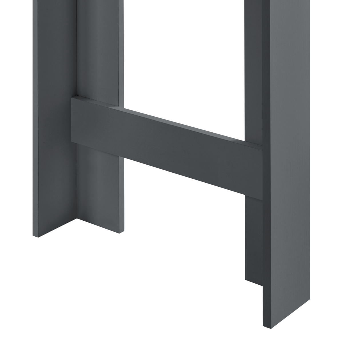 BARTISCH Kouvala - Dunkelgrau, Holzwerkstoff (110/103/50cm) - [en.casa]