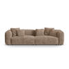 MODULARES-SOFA Martina aus Cord Eichel 4 Sitzplätze - Hellbraun, Textil (320/75/106cm) - Micadoni