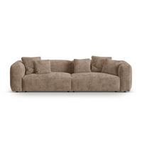 MODULARES-SOFA Martina aus Cord Eichel 4 Sitzplätze - Hellbraun, Textil (320/75/106cm) - Micadoni