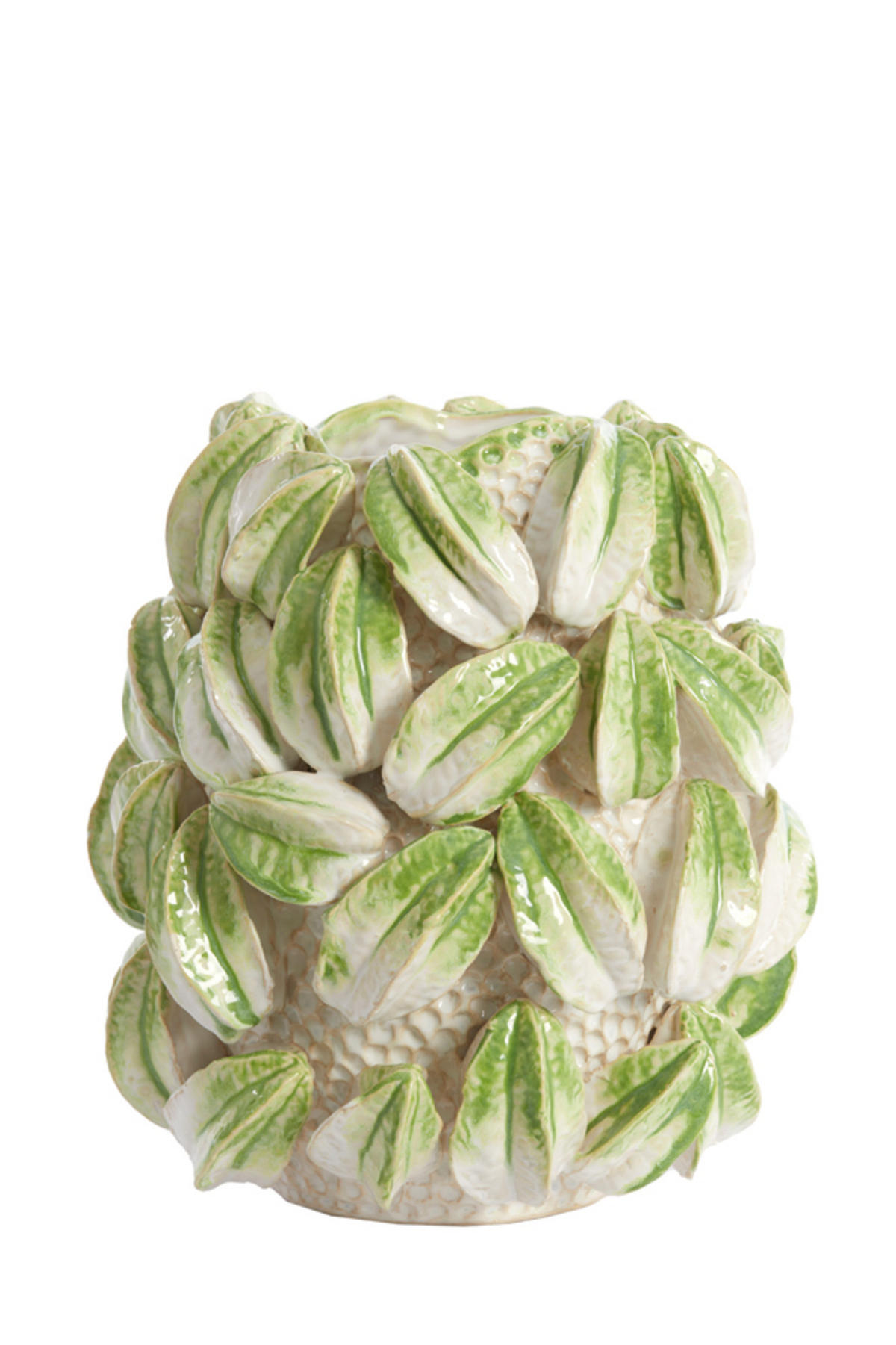 VASE Carambola Weiß Ø32/36,5 cm - Weiß, Keramik (36.5cm) - Light & Living