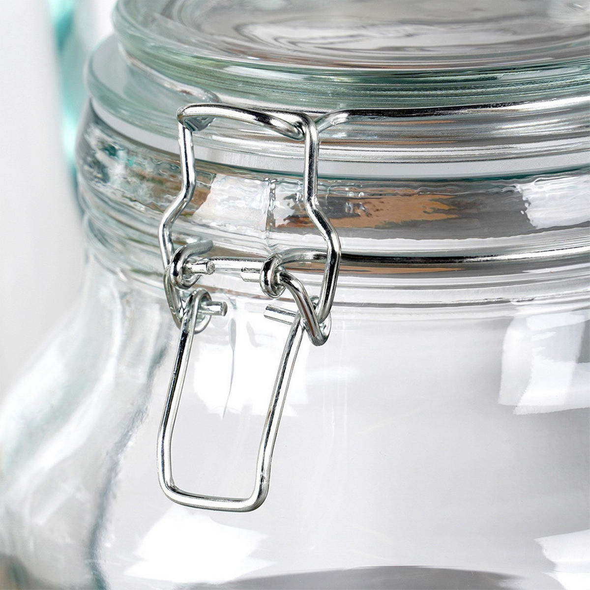 VORRATSGLAS Clipverschluss 4,2 l Transparent - Transparent, Glas (4.2L) - Orion 