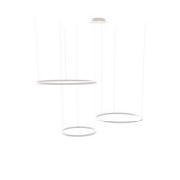 LED-HÄNGELEUCHTE 3er Ring Weiß Ø 100 | 80 | 60cm - Weiß, Metall (1.3/100/3.3cm) - s.luce