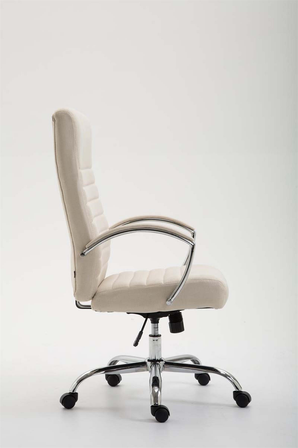 CHEFSESSEL Stoff Creme - Creme, Textil/Metall (60/110/68cm) - CLP